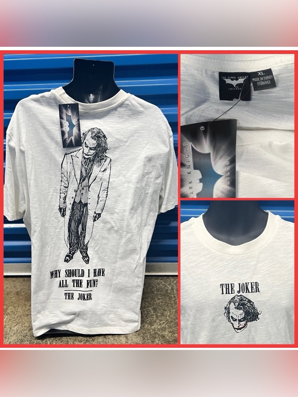 The Dark Knight The Joker Heath Ledger Graphic shirt XL
